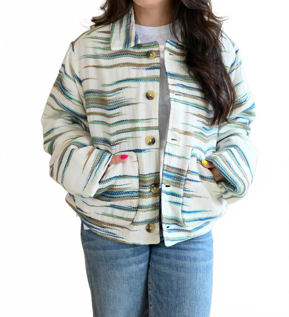 NEW EN CREME women's adobe lane quilted jacket in white